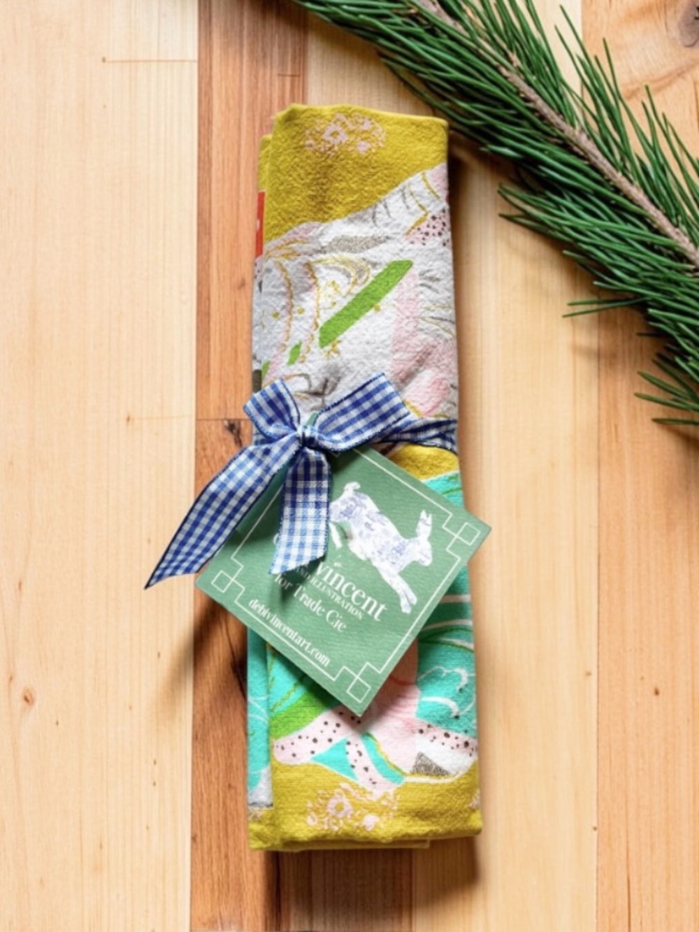 Debi Vincent Art/Trade Cie Queen of England Prince of Wales Oversized Tea Towel